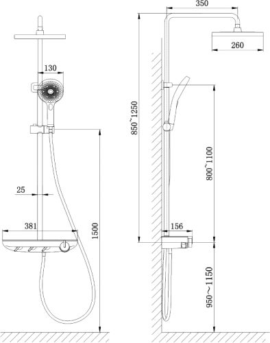 Комплект Акриловая ванна STWORKI Эстерсунд ES18075 без опоры 180x75 см + Ножки + Стойка Драммен в Калининграде